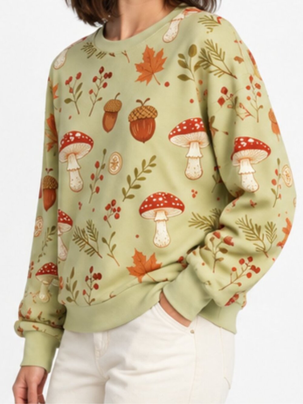 Mushroom & Acorn Sweatshirt TEMPORARILY UNAVAILABLE DO NOT PURCHASE
